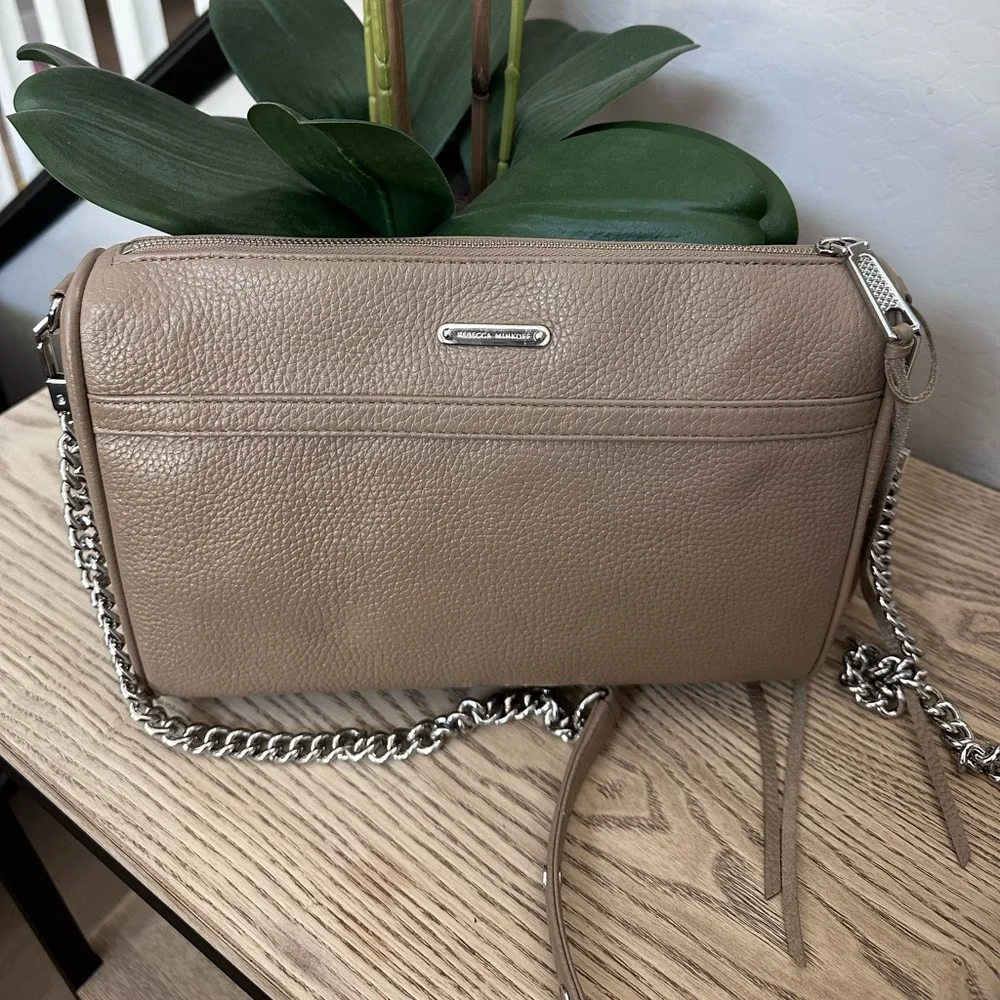 REBECCA MINKOFF Leather Crossbody Bag in Sandrift - Picture 9 of 11